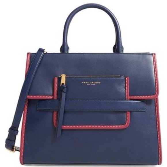 Marc Jacobs Blue Leather Tote - Picture 1 of 1